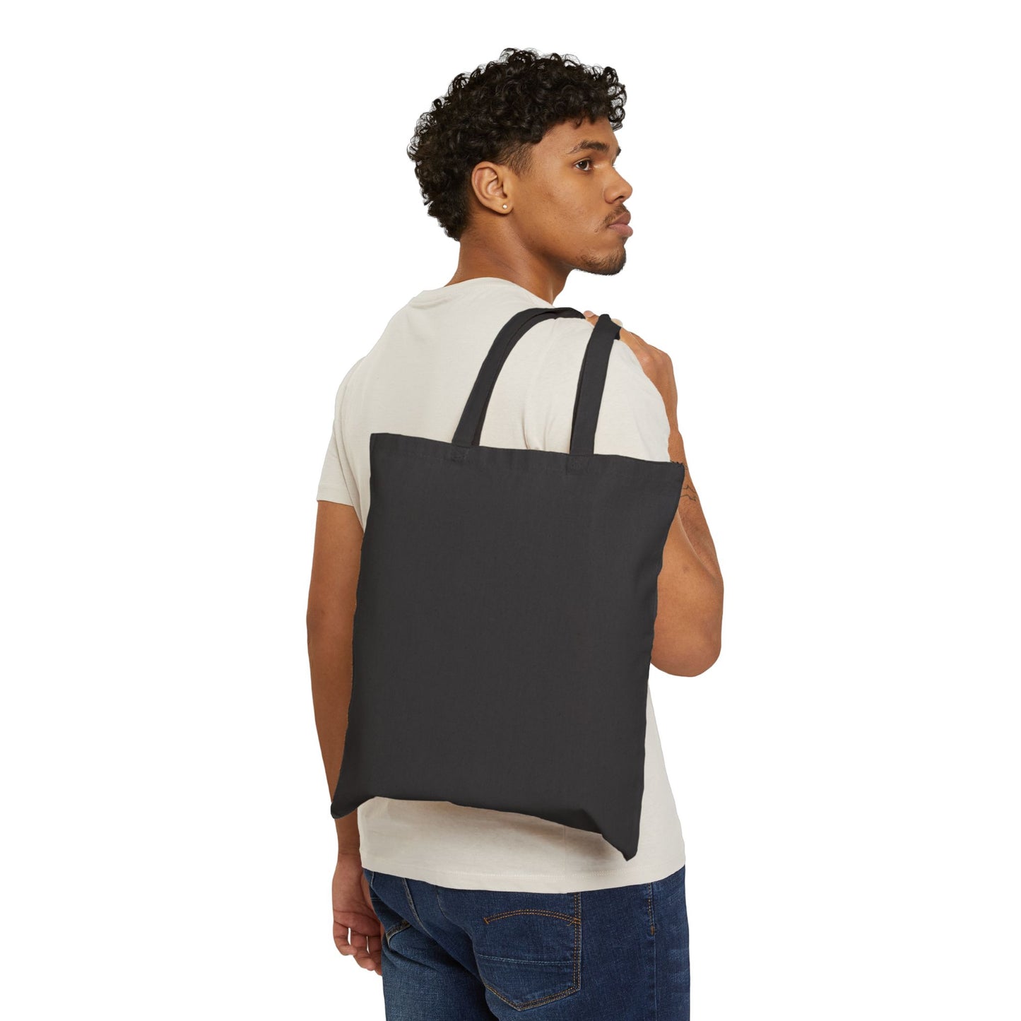 Tote Bag — "Frog Off I'm Busy" Funny Frog Illustration Cotton Canvas Tote