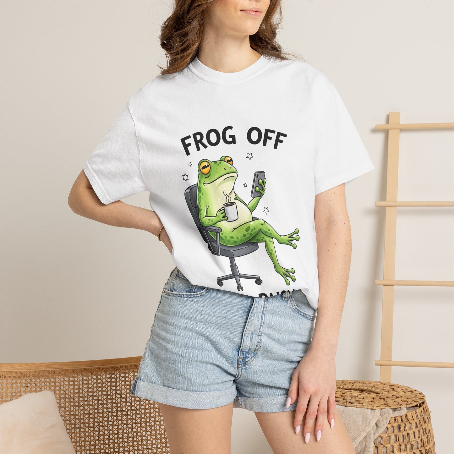Frog Off I'm Busy T-Shirt — Funny Relaxed Frog Graphic Tee