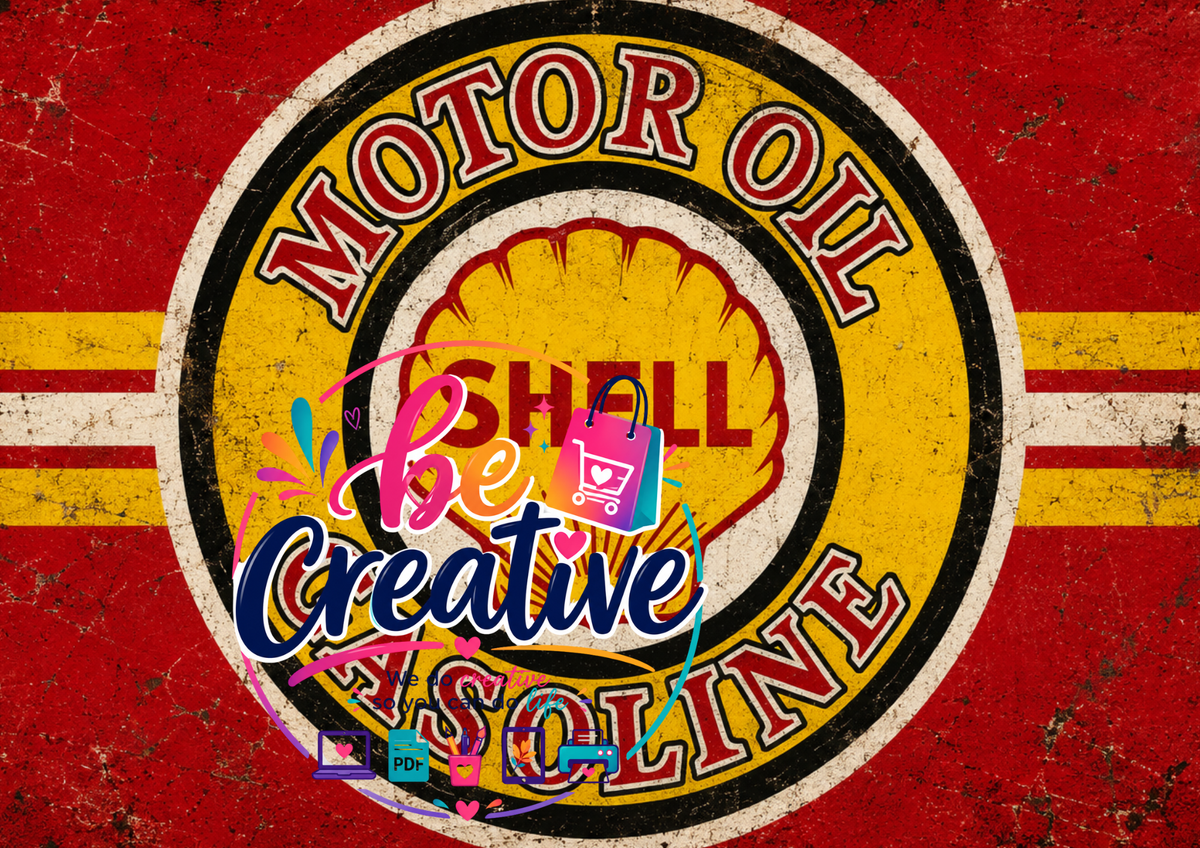 Shell Motor Oil Wrap | High-Quality Sublimation PNG Designs | Instant Digital Download Description