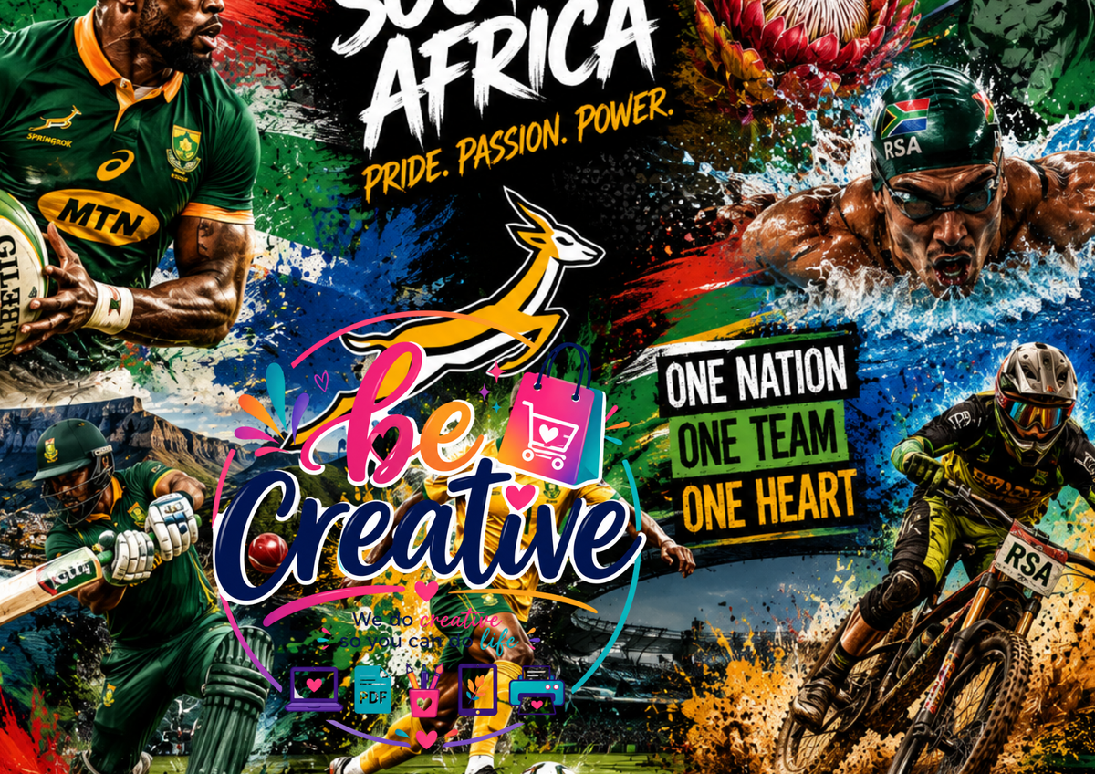 South African Mens Sport Wrap | High-Quality Sublimation PNG Designs | Instant Digital Download
