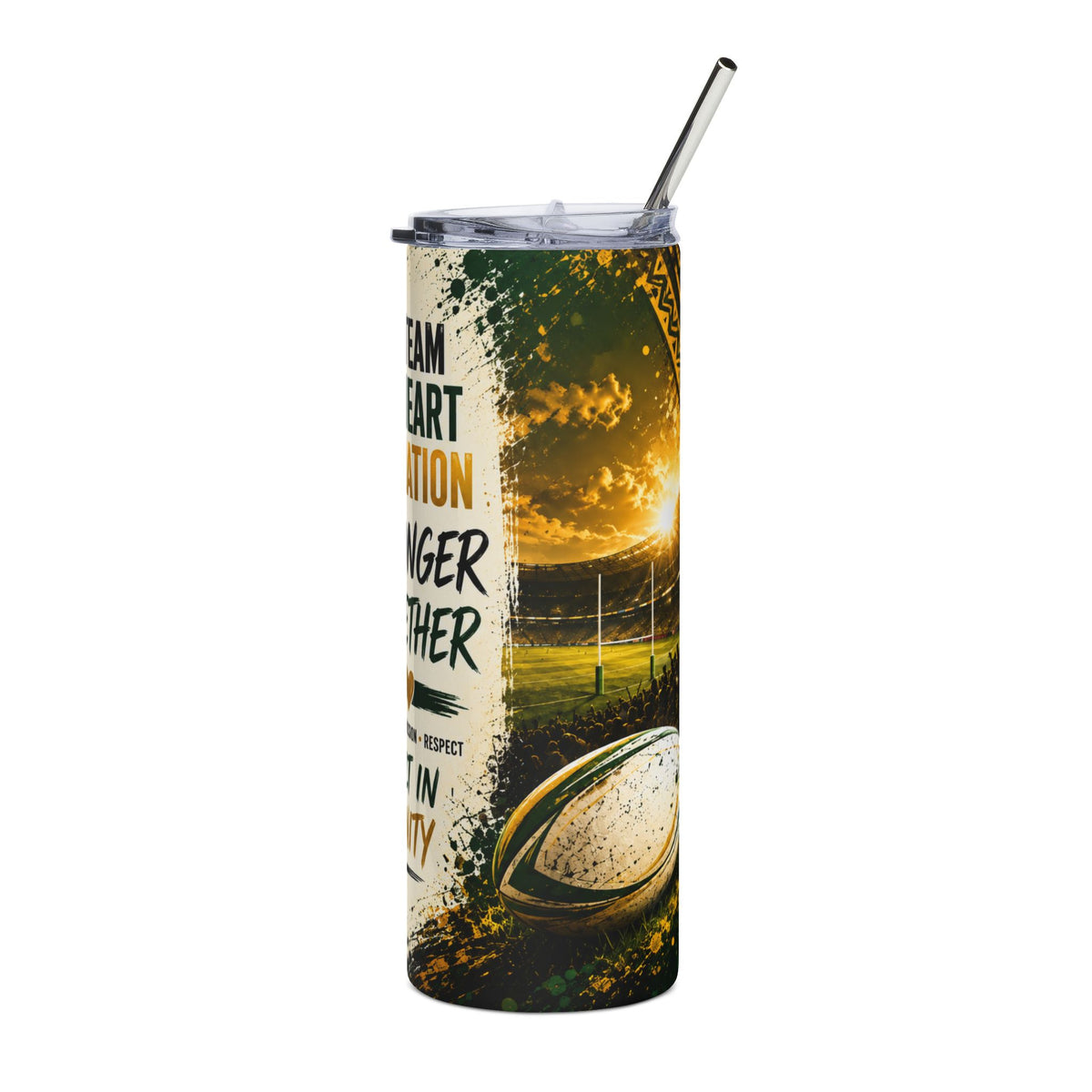20oz Stainless Steel Tumbler — "One Team One Heart One Nation: Stronger Together" Unity Travel Mug