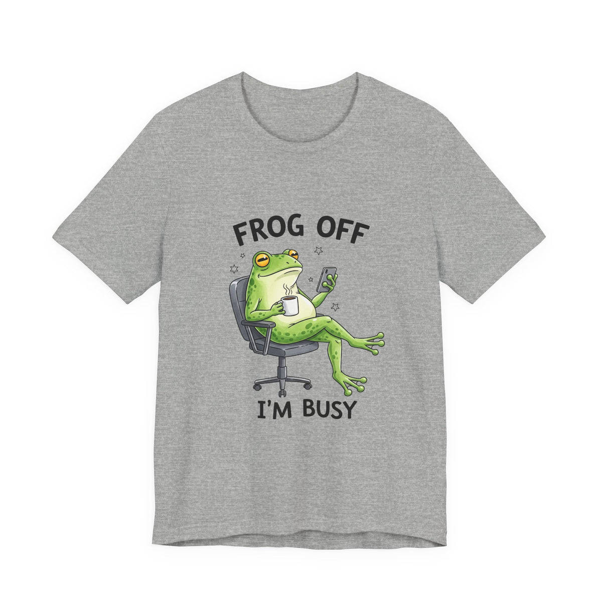 Frog Off I'm Busy T‑Shirt — Funny Relaxed Frog Graphic Tee