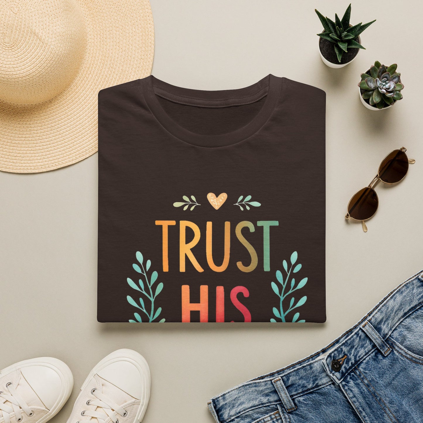Trust His Plan T-Shirt — Faith-Based Inspirational Christian Tee