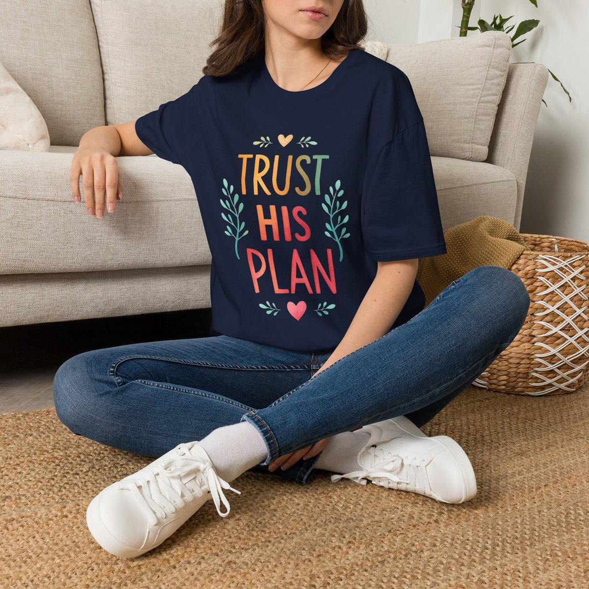 Trust His Plan T-Shirt — Faith-Based Inspirational Christian Tee
