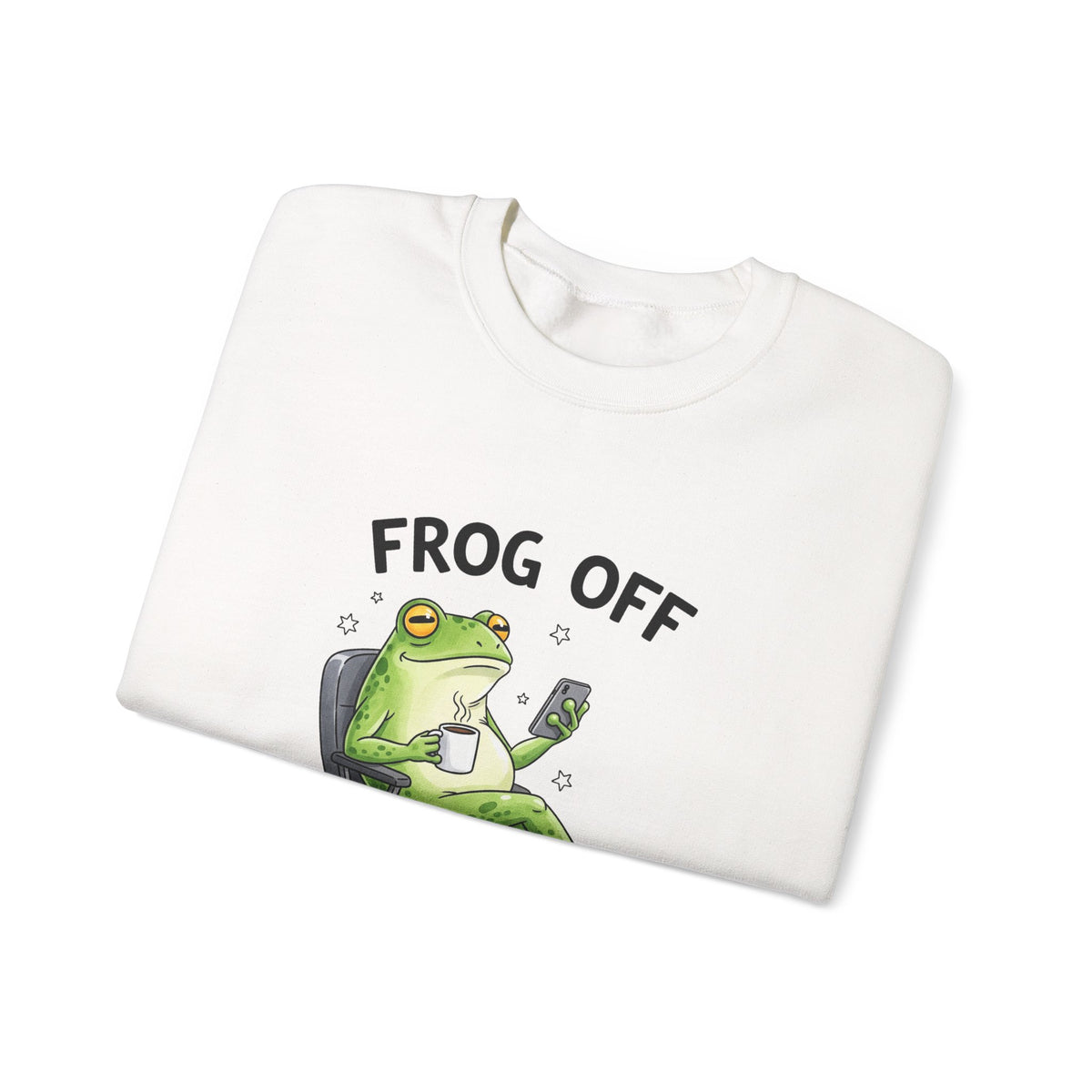 Frog Off I'm Busy Crewneck Sweatshirt