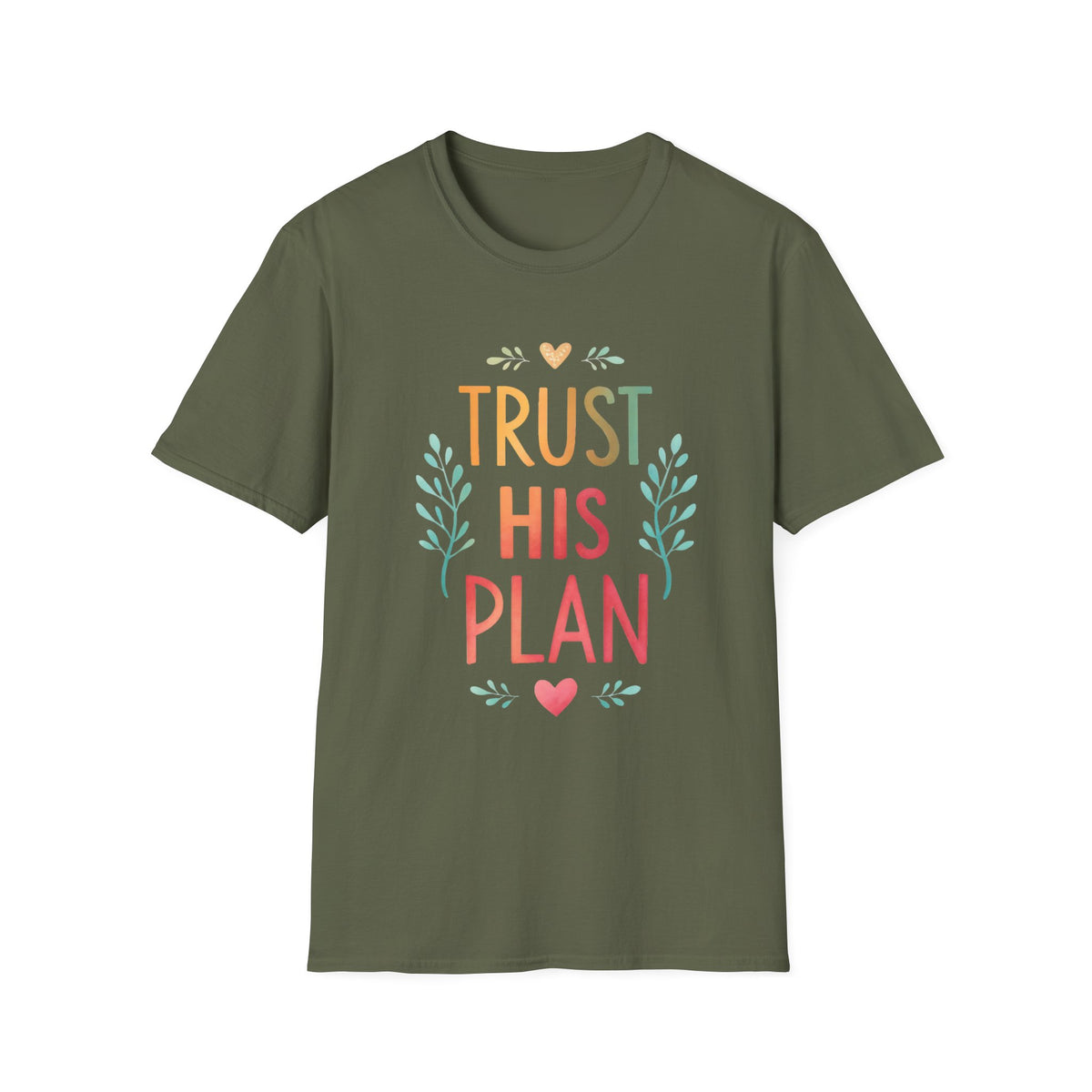 Trust His Plan T-Shirt — Faith-Based Inspirational Christian Tee