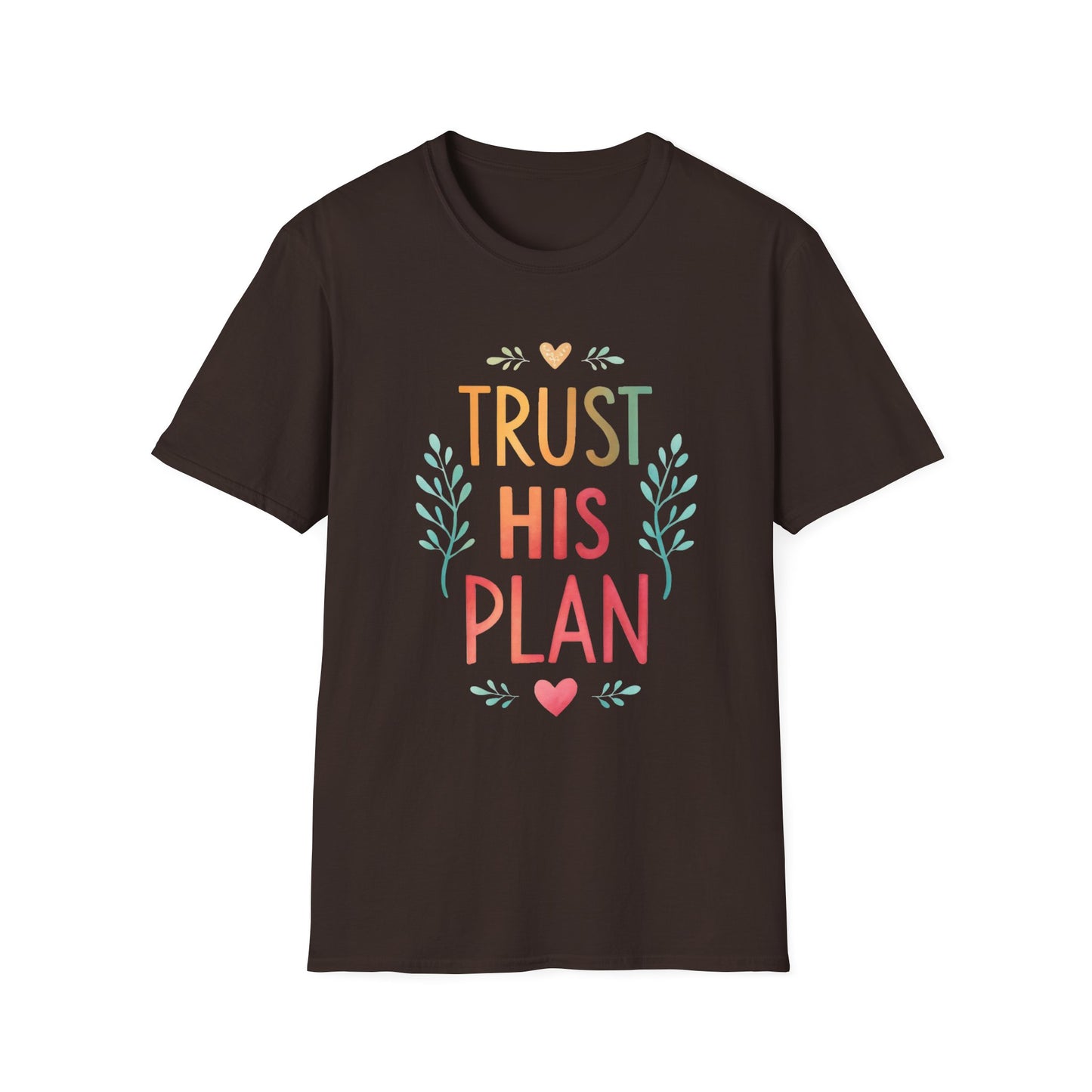 Trust His Plan T-Shirt — Faith-Based Inspirational Christian Tee
