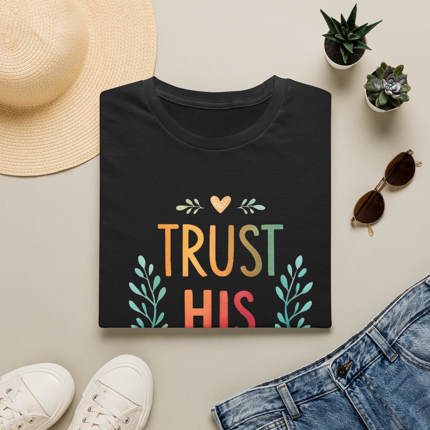Trust His Plan T-Shirt — Faith-Based Inspirational Christian Tee