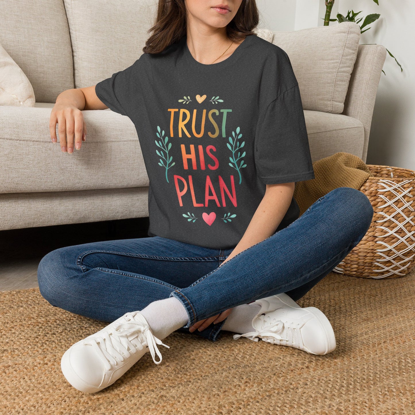 Trust His Plan T-Shirt — Faith-Based Inspirational Christian Tee