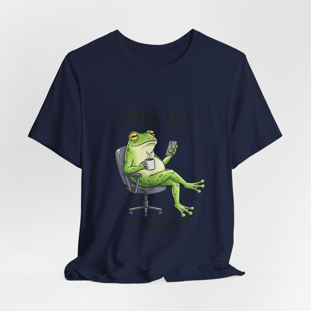 Frog Off I'm Busy T‑Shirt — Funny Relaxed Frog Graphic Tee