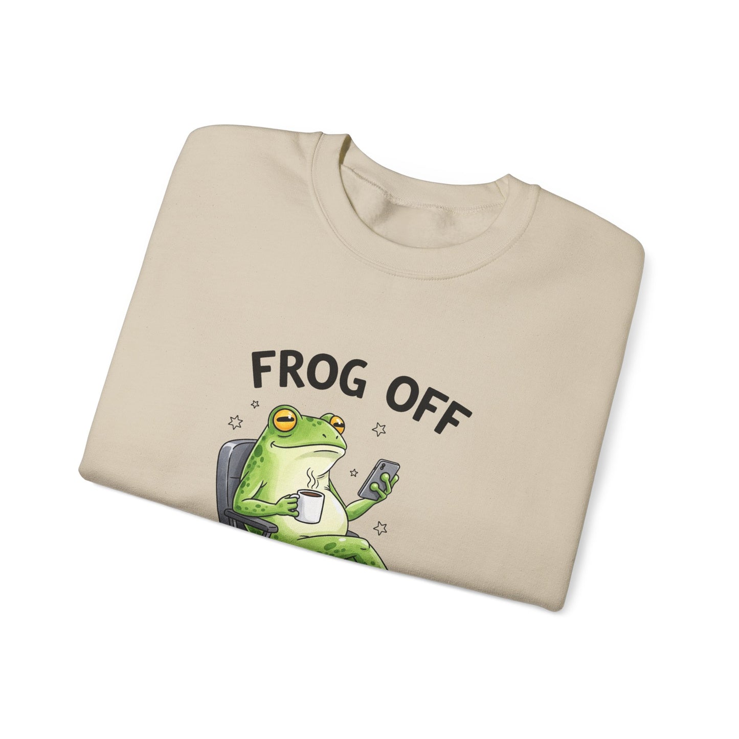 Frog Off I'm Busy Crewneck Sweatshirt