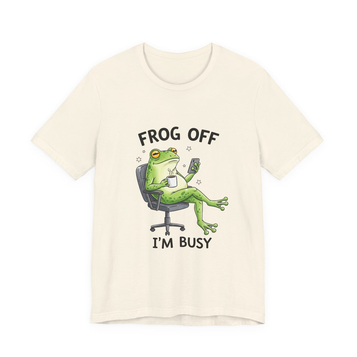 Frog Off I'm Busy T‑Shirt — Funny Relaxed Frog Graphic Tee