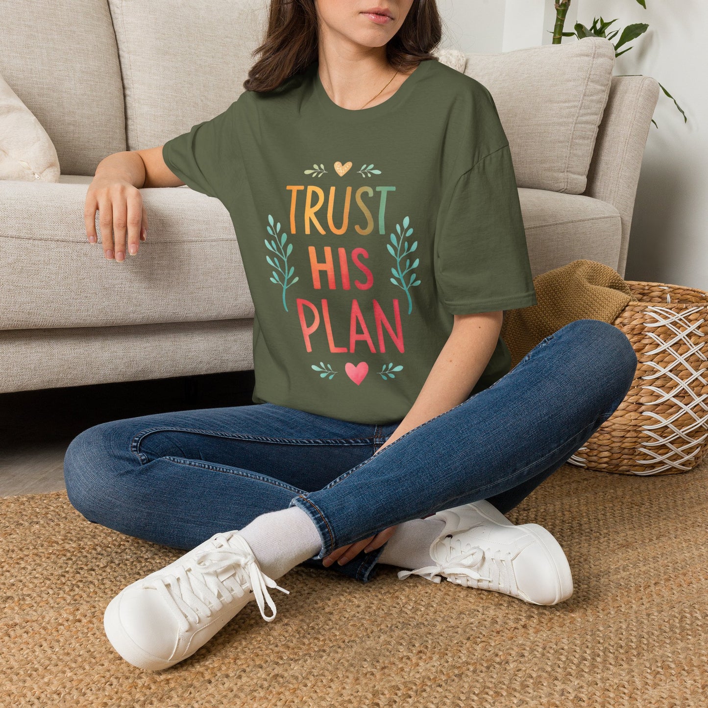 Trust His Plan T-Shirt — Faith-Based Inspirational Christian Tee