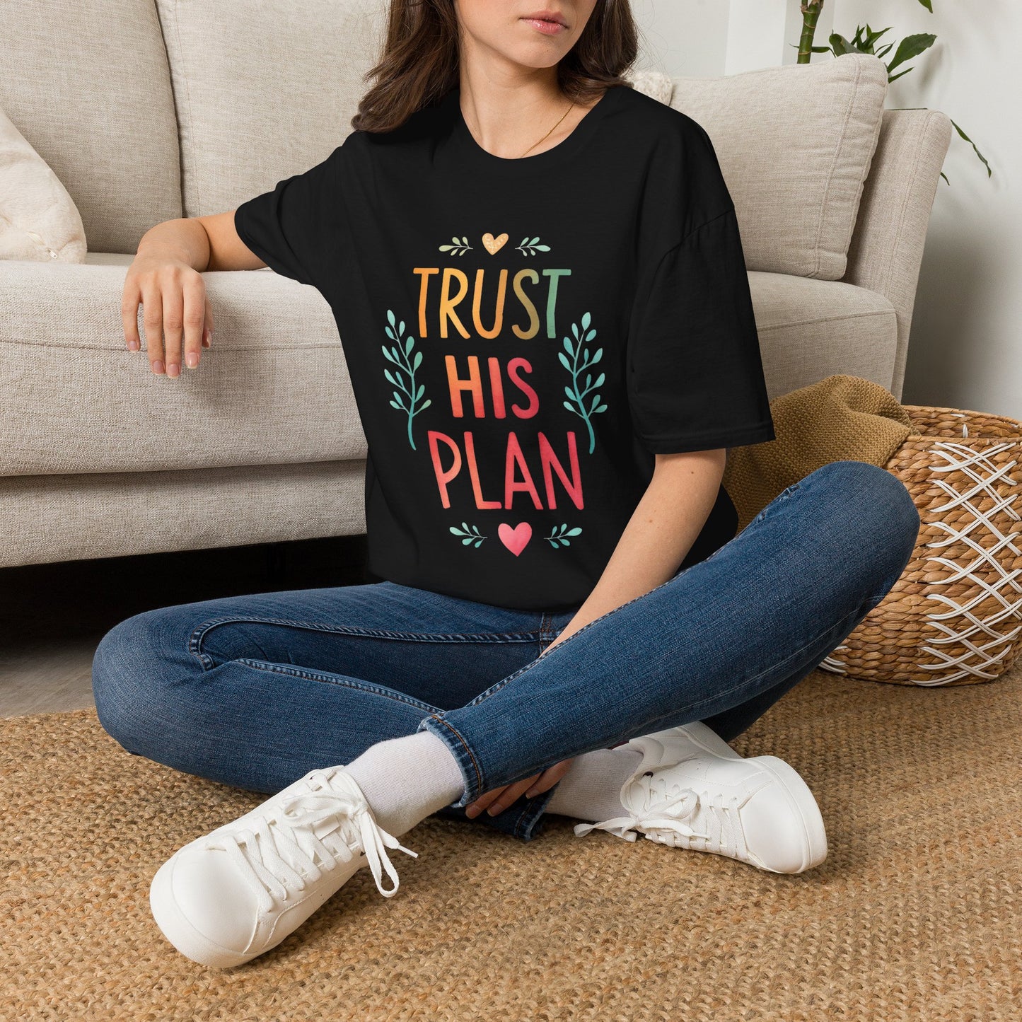 Trust His Plan T-Shirt — Faith-Based Inspirational Christian Tee