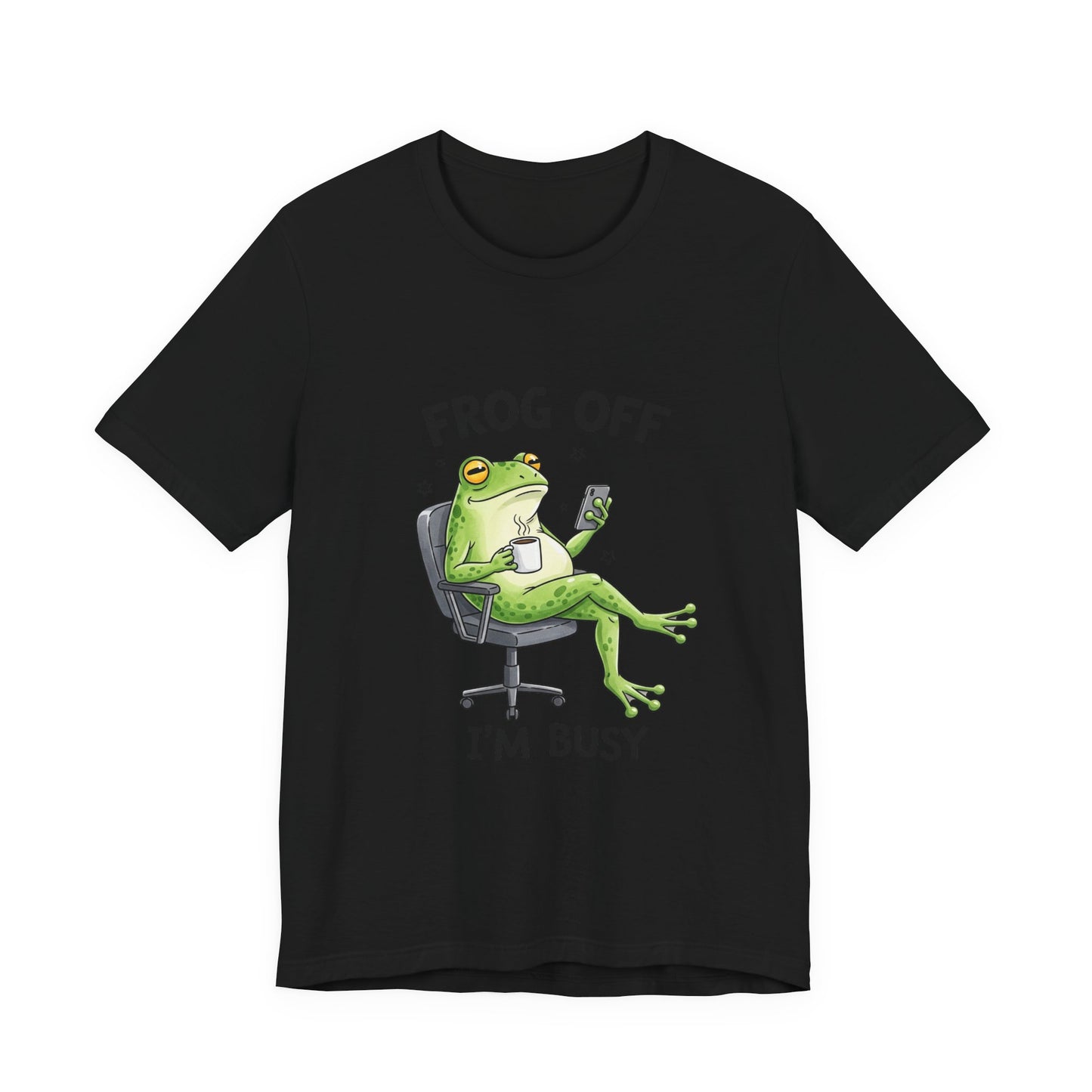 Frog Off I'm Busy T‑Shirt — Funny Relaxed Frog Graphic Tee