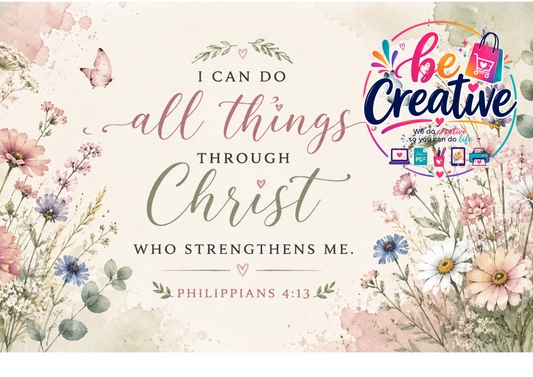 Elegant Bible Verse 11 oz Mug Sublimation Design | Printable PNG | Daily Faith Inspiration | Instant Digital Download