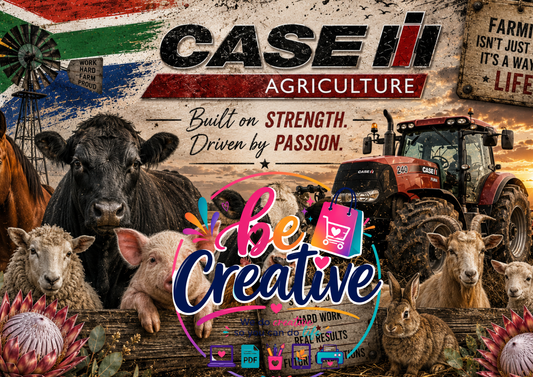 Case Farm Animals Proudly South African Wrap | Ready-to-Print Designs | Instant Download