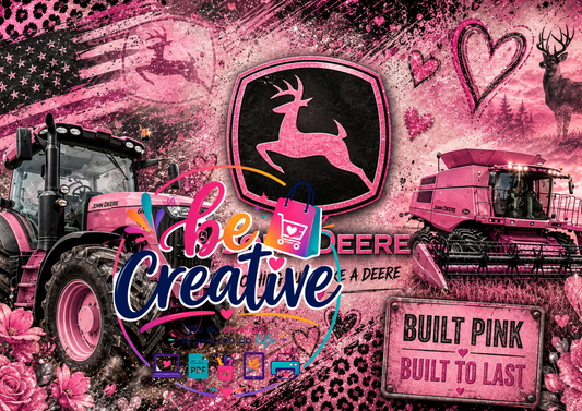 John Deere Pink Wrap | Ready-to-Print Designs | Instant Download
