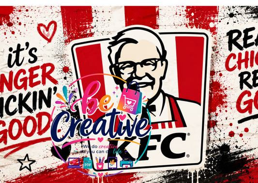 KFC Wrap | Ready-to-Print Designs | Instant Download