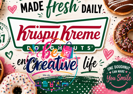 KK Doughnuts Wrap c1 | Ready-to-Print Designs | Instant Download