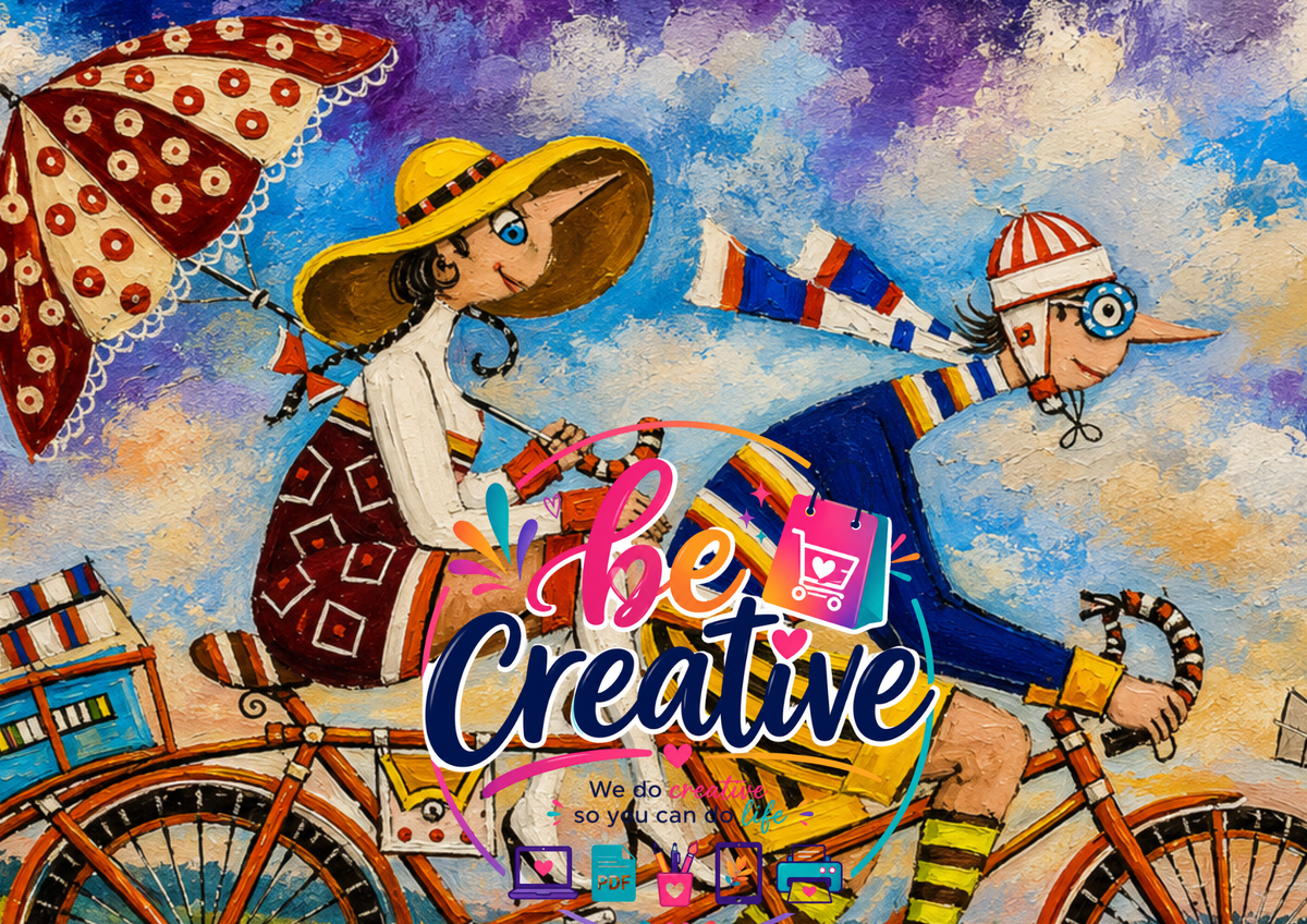 Artsy Wrap Bike | Ready-to-Print Designs | Instant Download