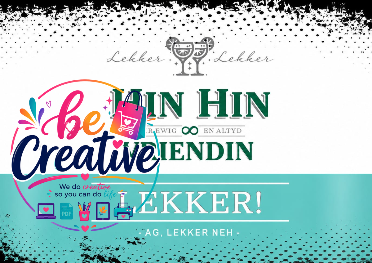 Funny Afrikaans 20 oz Skinny Tumbler Wrap | Humorous Sublimation PNG | Instant Download | Perfect for Proud South Africans